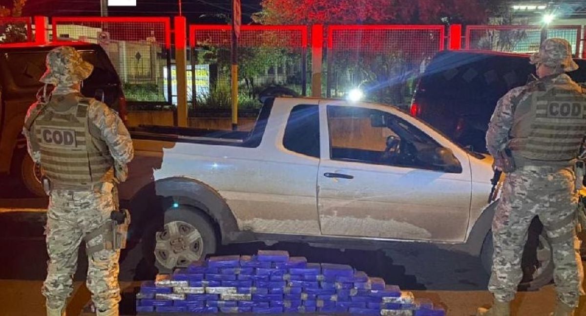 Mato Grosso | Forças de segurança de Goiás e Gefron MT realizam apreensão de 63 kg de pasta base de cocaína