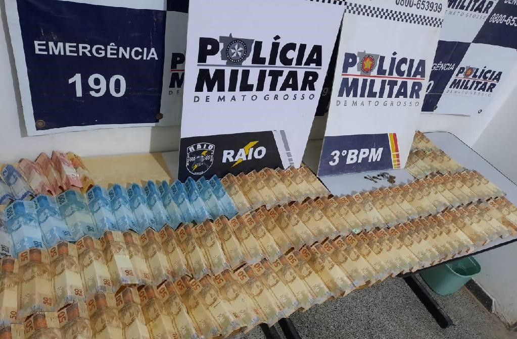 Mato Grosso | Homem confessa que dinheiro encontrado em seu veículo era de golpe do site de compra e venda