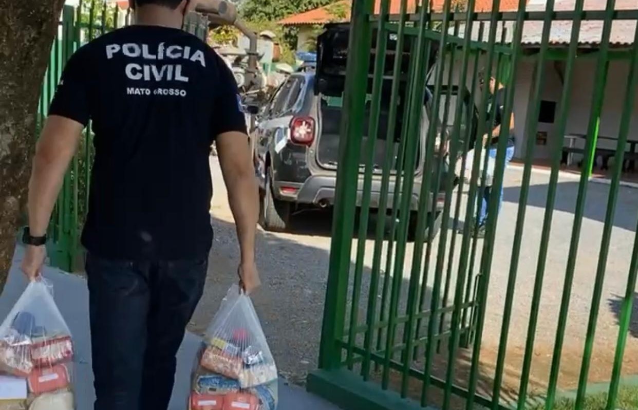 Ação da Polícia Civil e comércio local leva cestas básicas a famílias em Lucas do Rio Verde