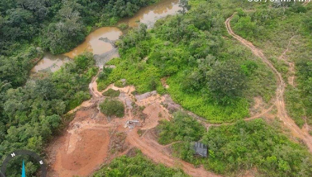 Sema e Ciopaer desativam garimpo ilegal em Parque Estadual Igarapés do Juruena
