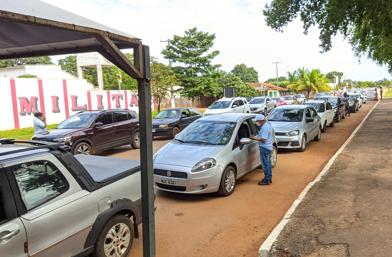 Cáceres | Drive thru de vacinação no corpo de bombeiros não irá atender nos dias 27 e 28 de maio