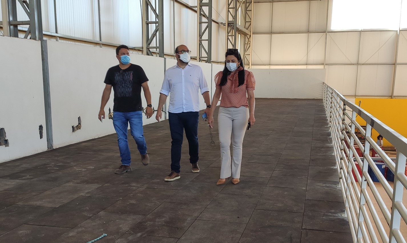 Cáceres | Prefeita visita obras do Centro de Iniciação ao Esporte – CIE