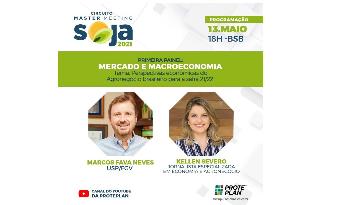 Perspectivas econômicas do Agronegócio brasileiro para a safra 21/22 serão apresentadas em evento 100% digital e gratuito