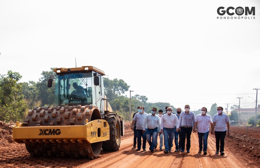 Rondonópolis | Prefeito se reúne com empresários e visita obras do Distrito Industrial Razia