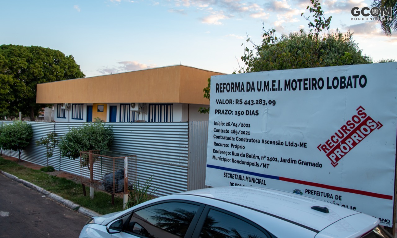 Rondonópolis | UMEI Monteiro Lobato está sendo reformada 
