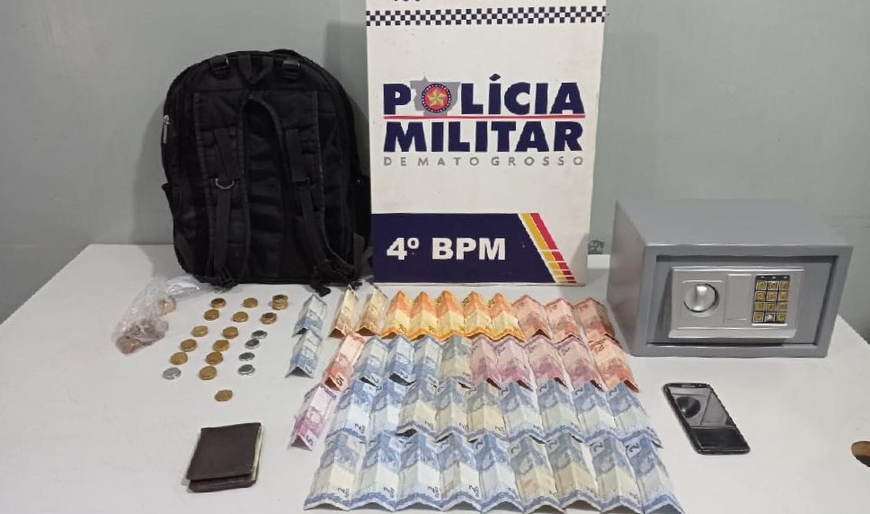 Várzea Grande | PM frustra furto e prende bandido com cofre no telhado de loja