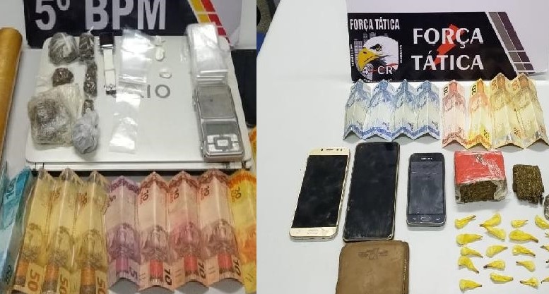 PM prende cinco pessoas por tráfico de droga em bairros de Rondonópolis