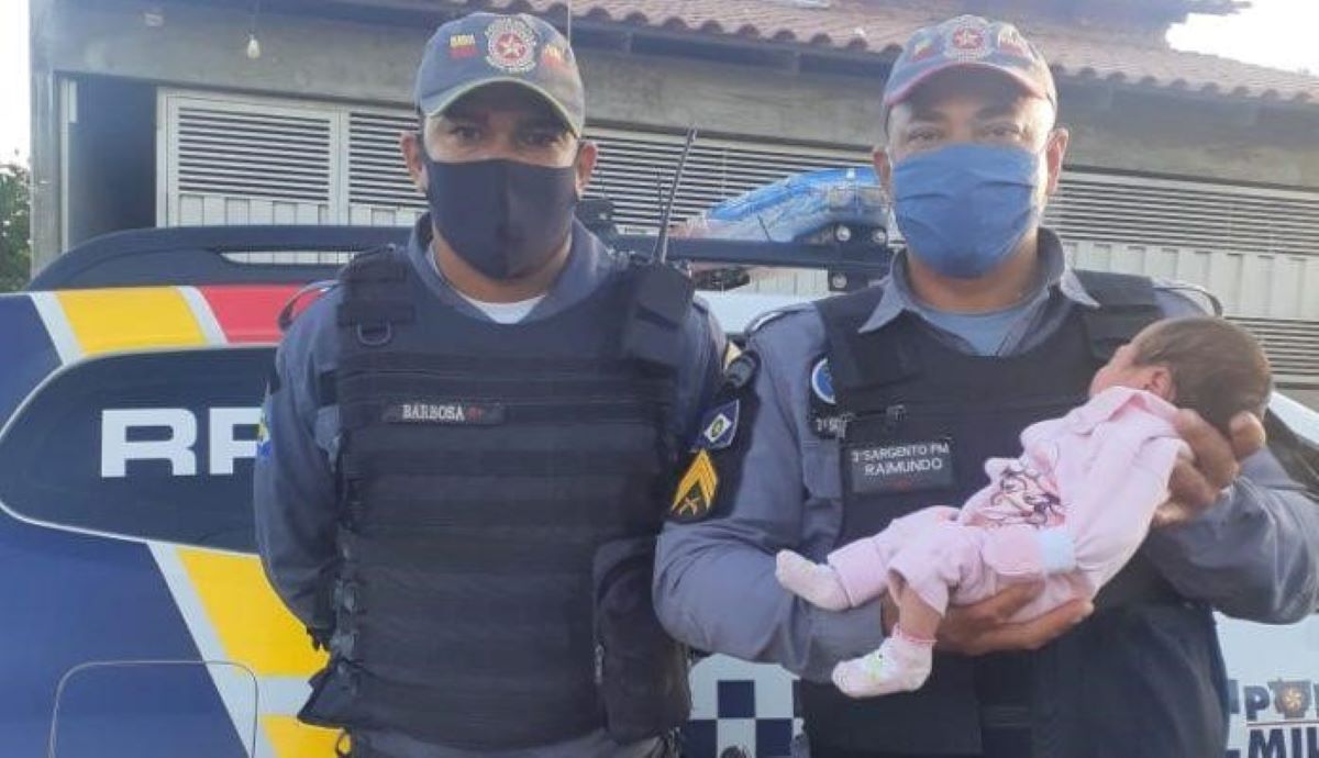 Policiais salvam bebê de nove dias engasgada em Pontal do Araguaia