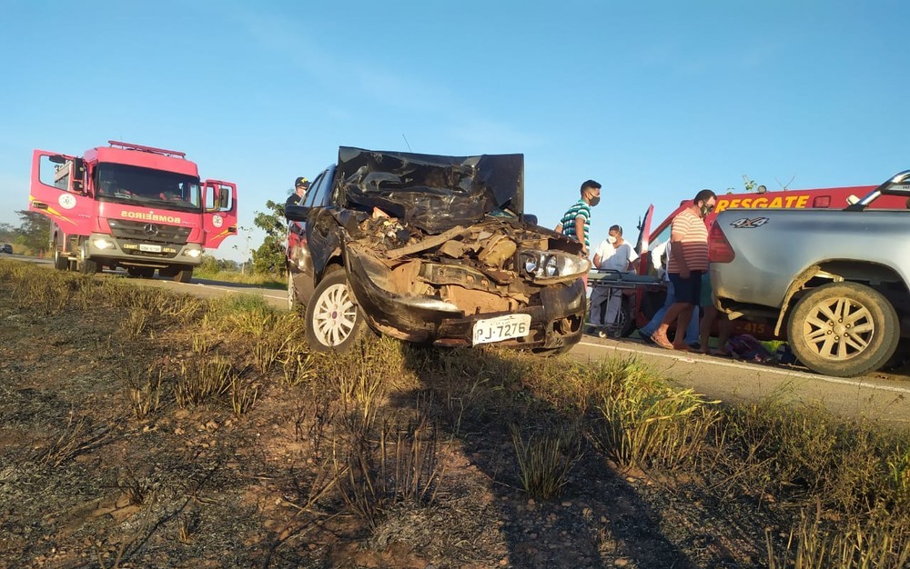 Vice-prefeito de Cáceres e outras 3 pessoas sofrem acidente em BR-070