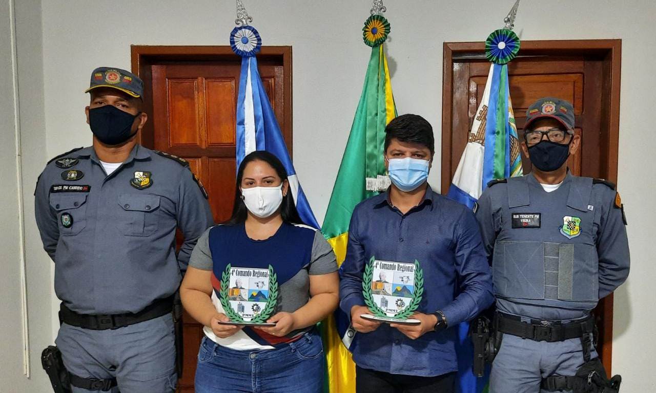 Prefeito de Tesouro recebe visita de Comandante da Polícia Militar para falar de futuras parcerias 