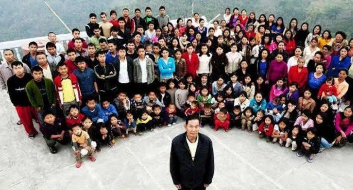 Chefe da ‘maior família do mundo’ morre na Índia e deixa 39 viúvas