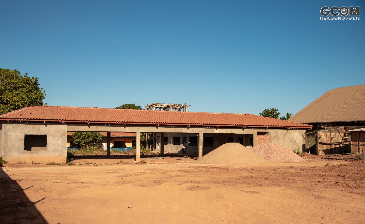 Rondonópolis | Reforma da Escola do Verde Teto segue em ritmo forte