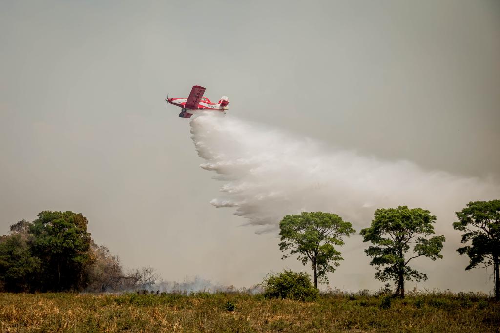 Corpo de Bombeiros realiza capacitação de pilotos agrícolas para combate aos incêndios florestais