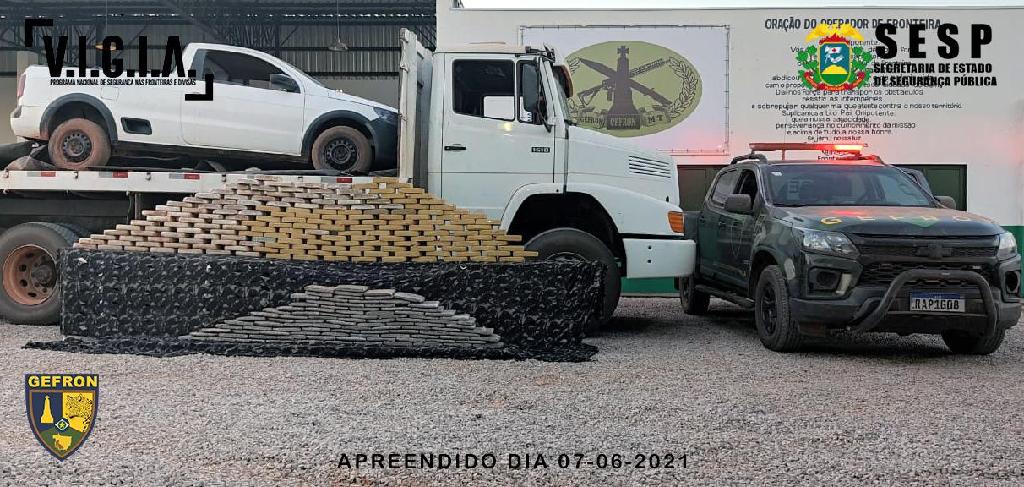 Gefron apreende mais de 200 kg de entorpecentes vindos da Bolívia