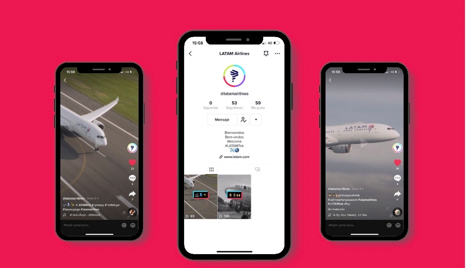 LATAM estreia perfil no TikTok  para se aproximar de um público mais amplo