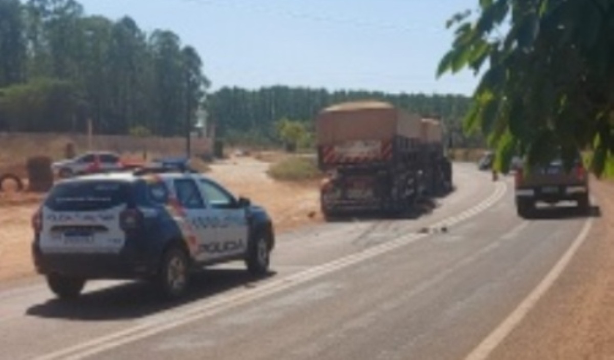 Ciclista morre atropelado por carreta na MT-140