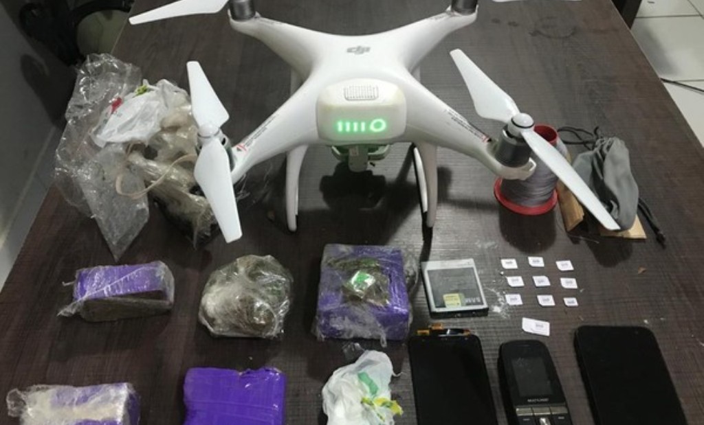 Rondonópolis | Drone, drogas e celulares que seriam entregues para presos da Mata Grande são apreendidos