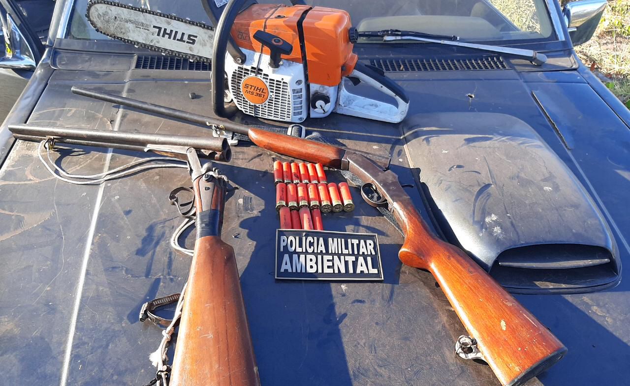 Polícia Ambiental faz apreensões em fiscalização contra desmatamento ilegal
