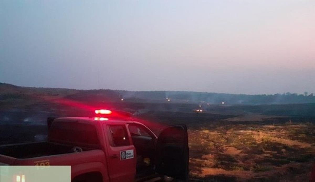 Nova Mutum | Idosa é detida suspeita de atear fogo em área de pastagem de fazenda
