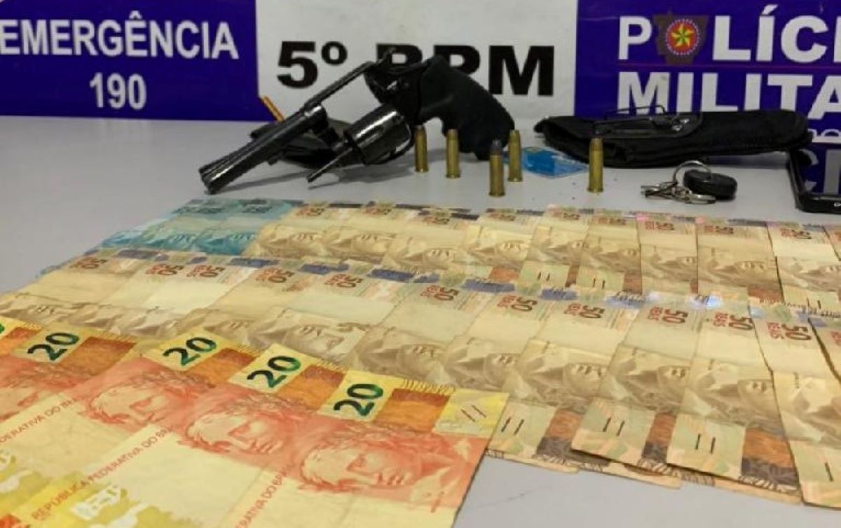 Após tentar fugir da PM, motorista armado é preso em flagrante em Rondonópolis
