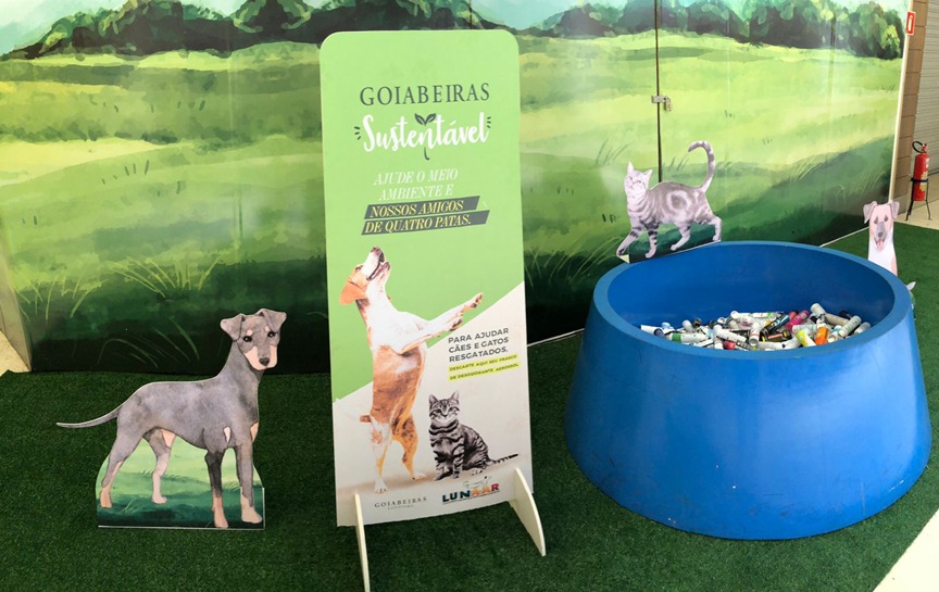 Goiabeiras tem novo ponto de coleta de frascos vazios de desodorante para ajudar animais
