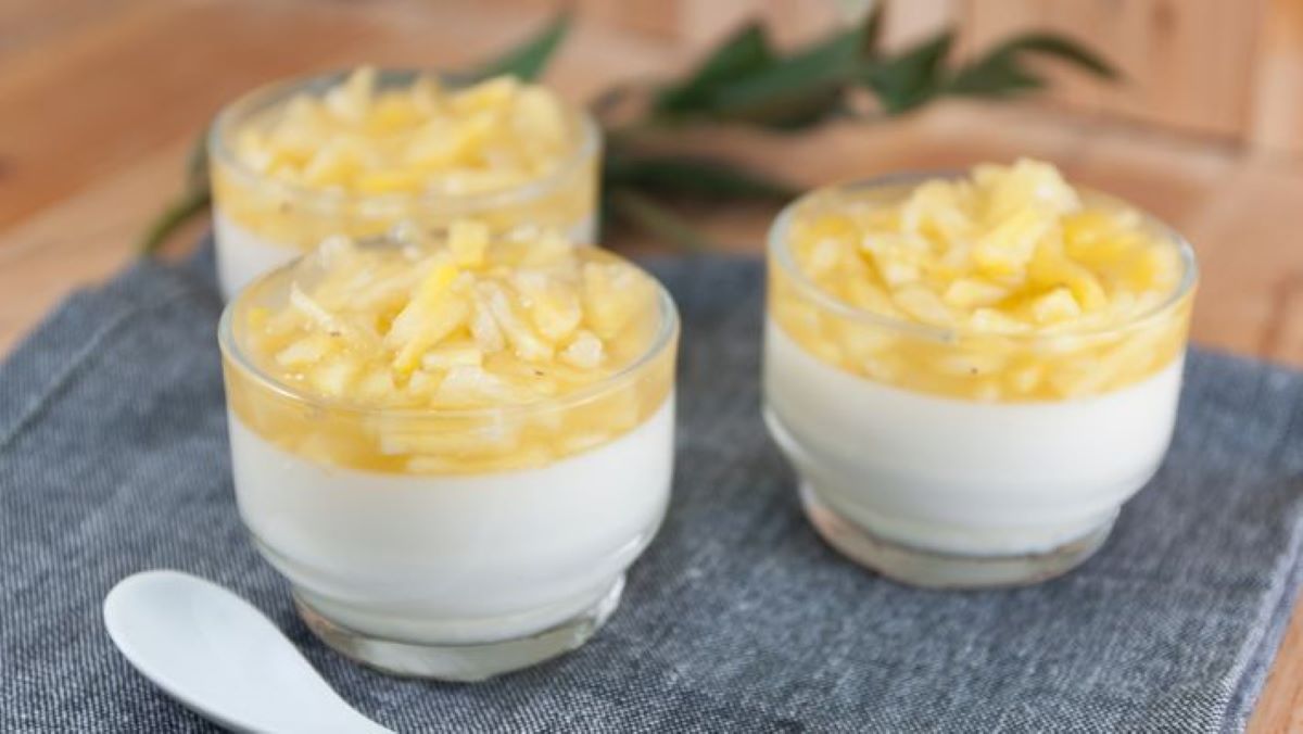 Deliciosa sobremesa de abacaxi