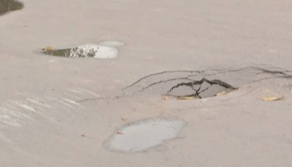 Avenida de Cuiabá é interditada após trecho de obra ceder