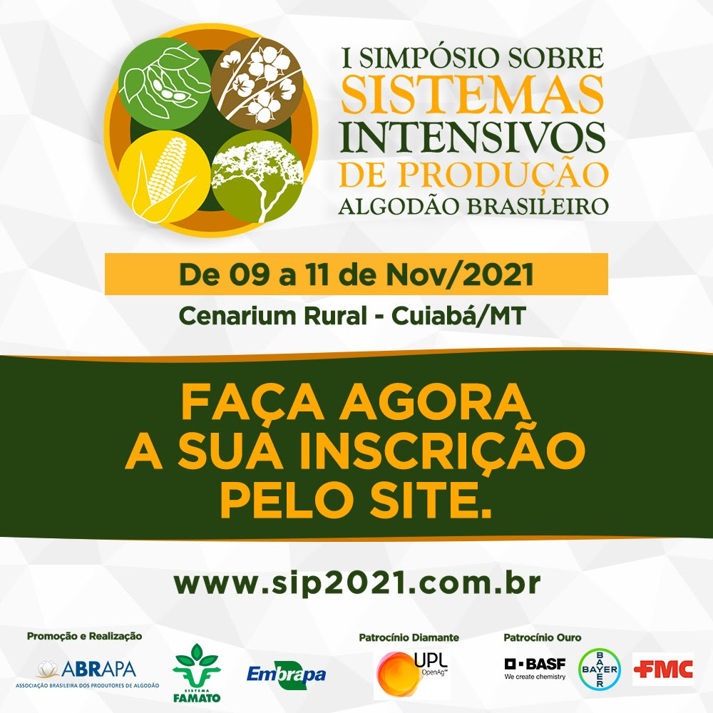 Abertas as inscrições para simpósio sobre sistemas de produção de algodão