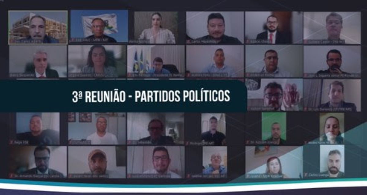 Alterações legislativas eleitorais são abordadas em reunião com representantes partidários