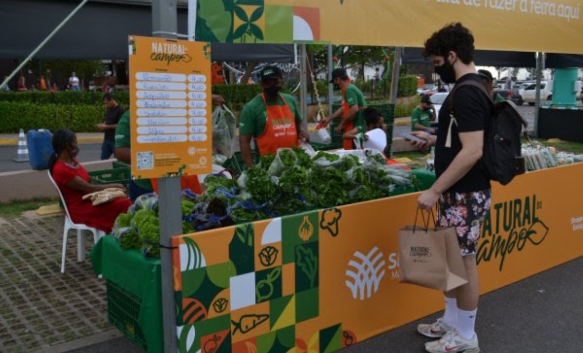 Mato Grosso | Produtores são orientados e capacitados comercializando seus produtos na feira