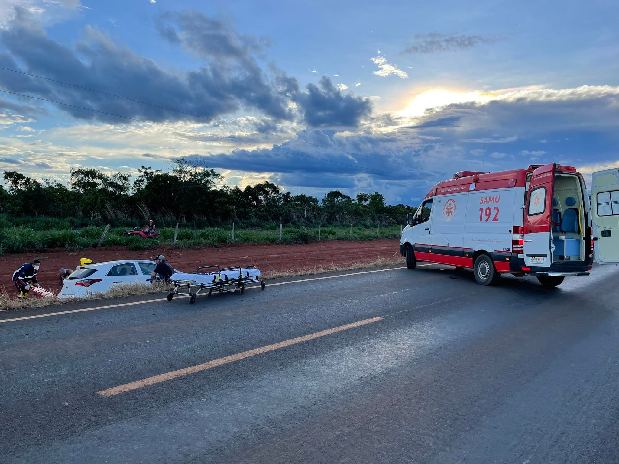Motorista fica ferido após acidente na rodovia MT-235