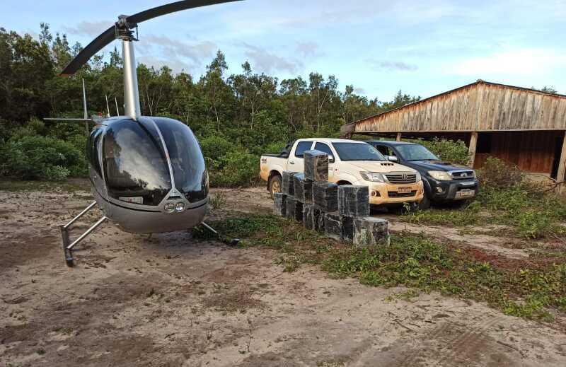 Mato Grosso | Polícia Federal apreende droga levada em helicóptero para fazenda