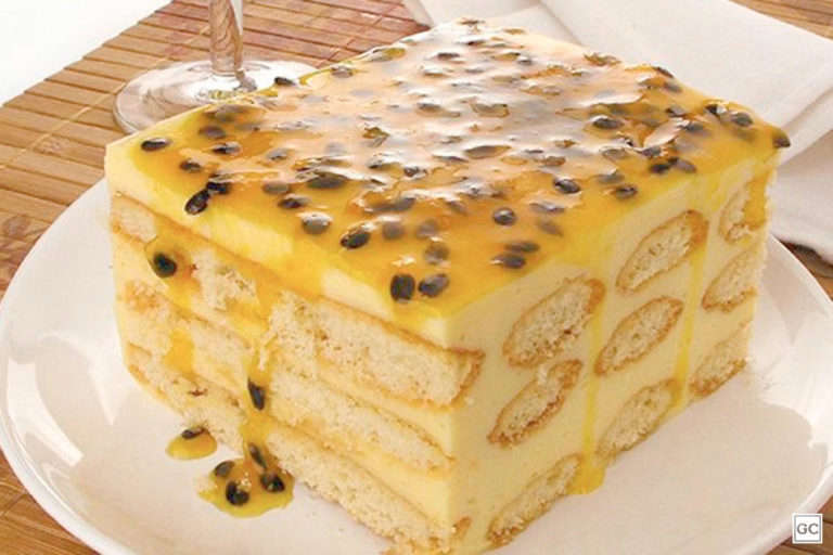 Pavê de liquidificador de maracujá