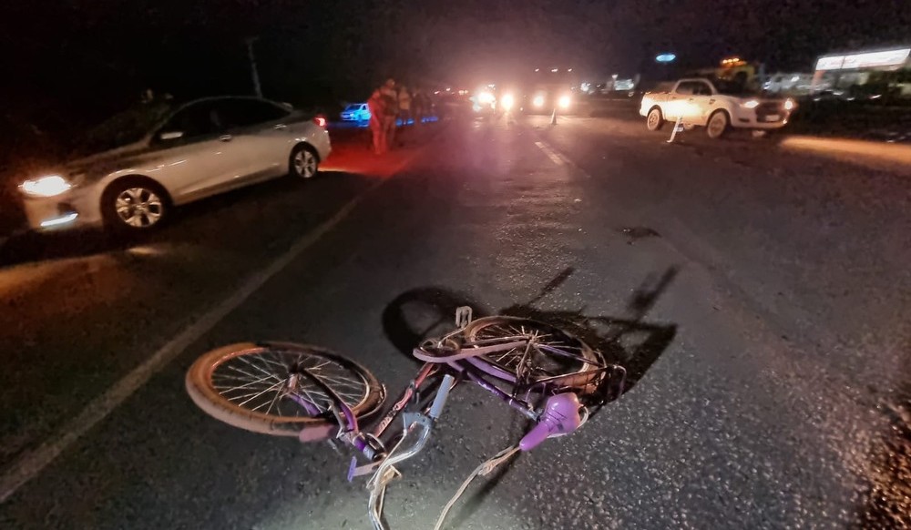 Rondonópolis | Ciclista é internado em estado grave após ser atropelado por carro na BR-364