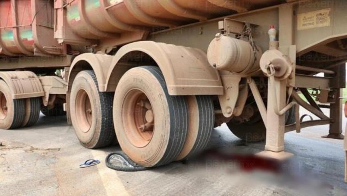 Ciclista morre atropelado por carreta em Nova Mutum
