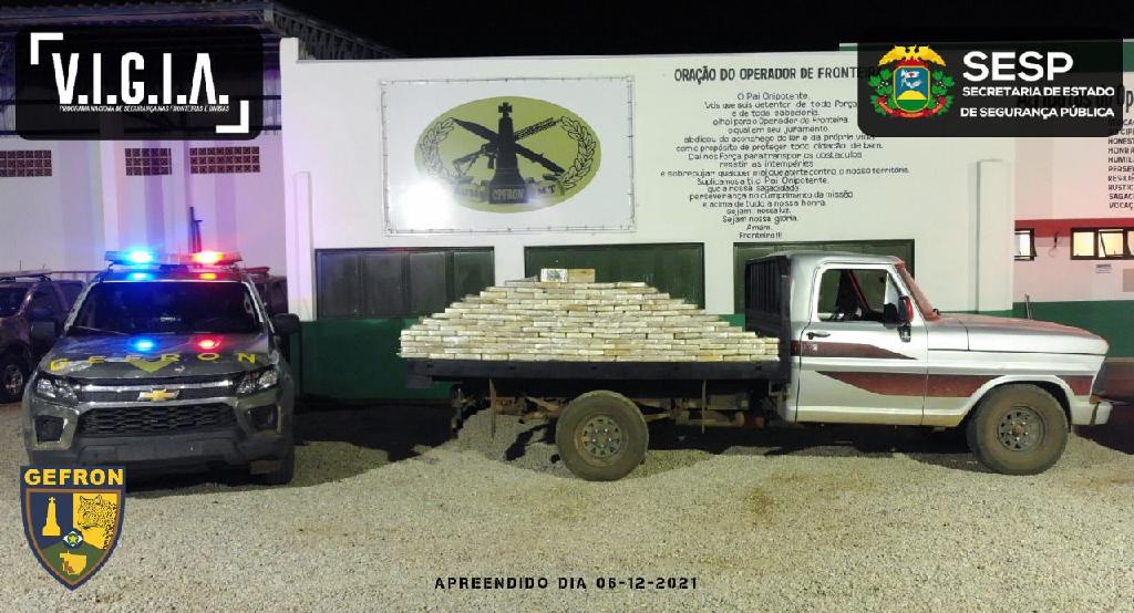 Mato Grosso | Motorista é preso com carga de pasta base de cocaína avaliada em mais de R$ 2,8 milhões