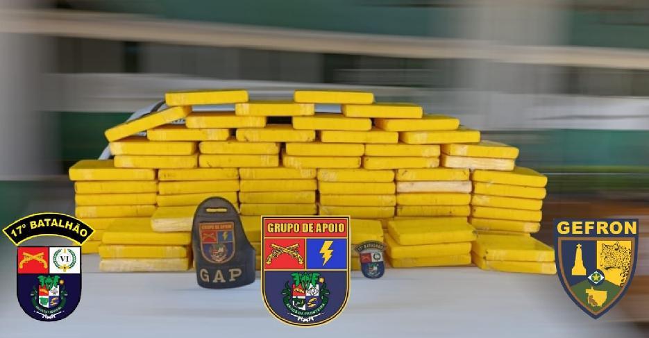 PM prende quadrilha com 85 quilos de droga na fronteira com a Bolívia