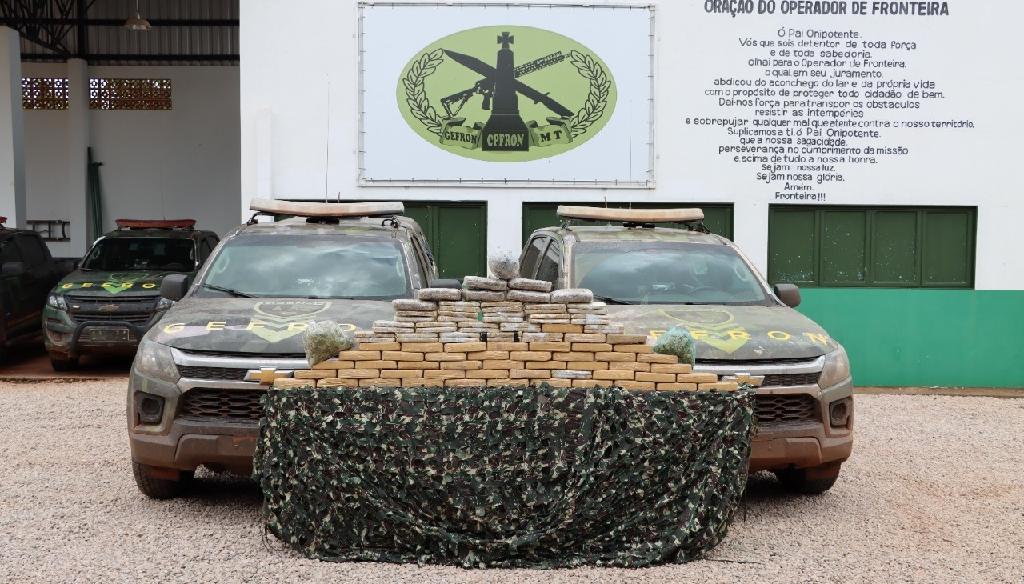 Mato Grosso | Gefron apreende carga de pasta base de cocaína avaliada em mais de R$ 1,3 milhão
