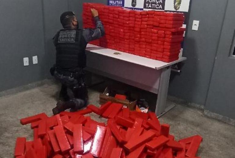 PM desarticula quadrilha e apreende 318 kg de maconha em Rondonópolis