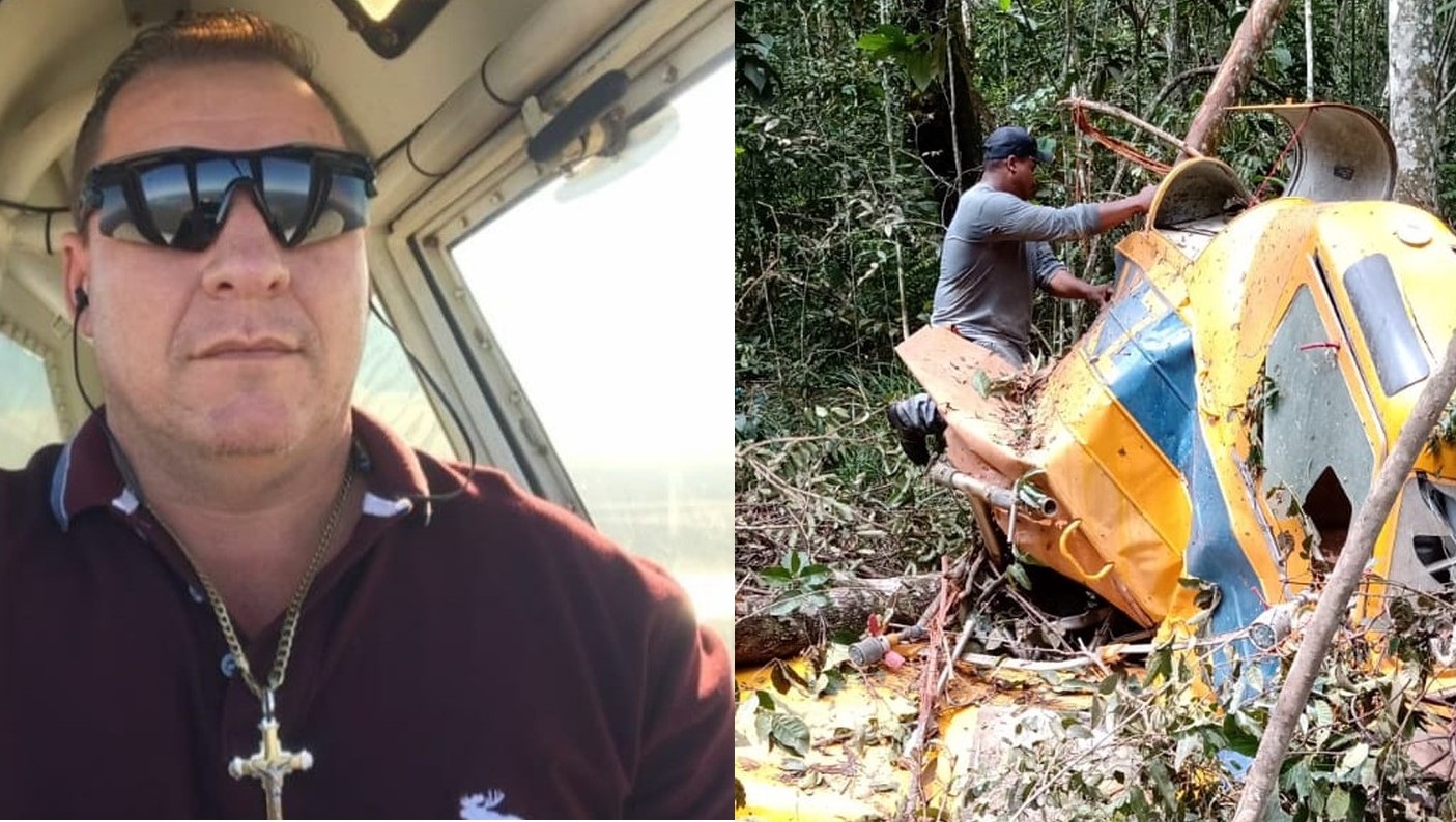 Mato Grosso | Piloto morre após queda de avião agrícola em mata