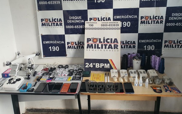 Três suspeitos de usar drone para entregar drogas em penitenciária são presos em Cuiabá