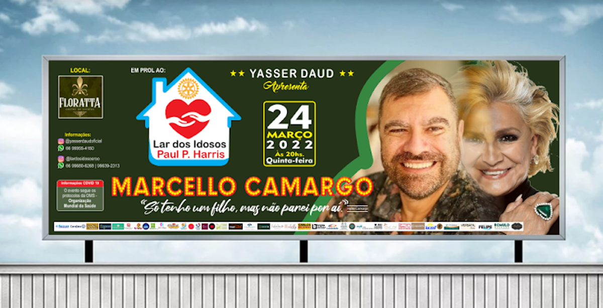 Rondonópolis | Yasser Daud promoverá evento em prol do Lar dos Idosos com a presença de Marcello, filho de Hebe Camargo