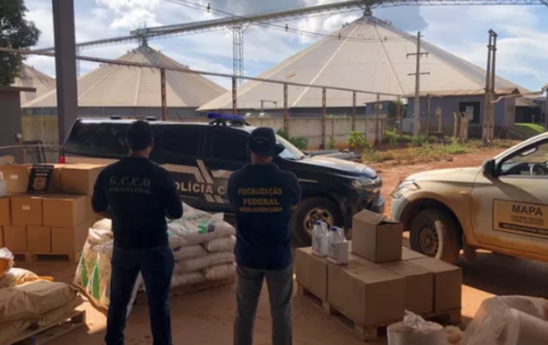 Campo Novo do Parecis | Mais de 500 kg de agrotóxicos vencidos e contrabandeados são apreendidos em armazém