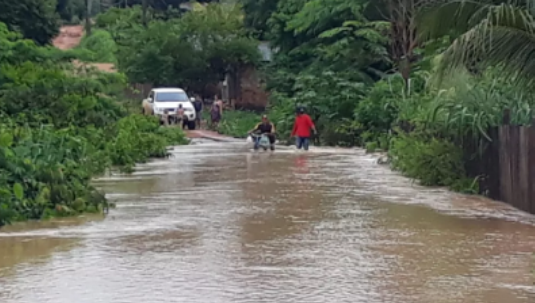 Nível de chuvas está acima da média em cidades de Mato Grosso