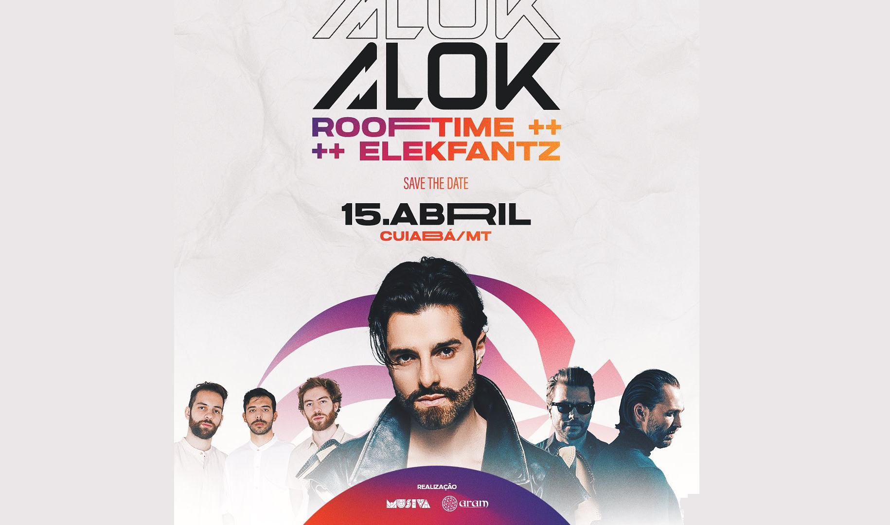 Rooftime e Alok se apresentam em Cuiabá nesta sexta