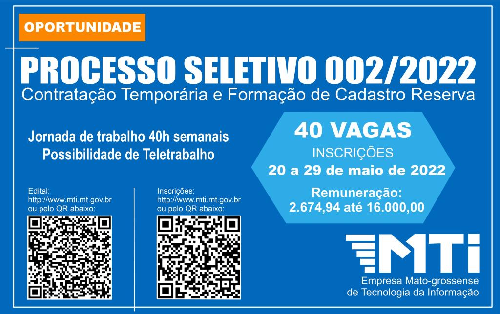MTI divulga edital para contratação de analistas de tecnologia da informação, engenheiros e técnicos