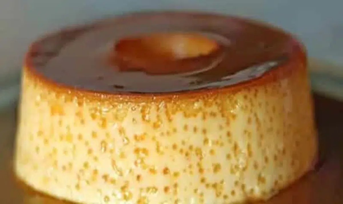Pudim sem ovo com 5 ingredientes sem forno