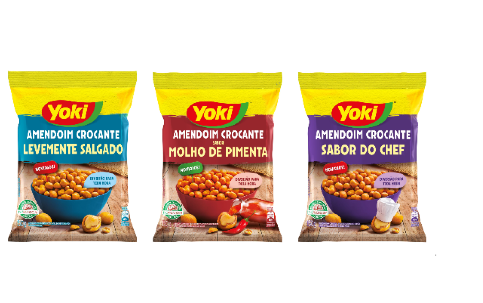 Yoki lança linha de amendoins crocantes