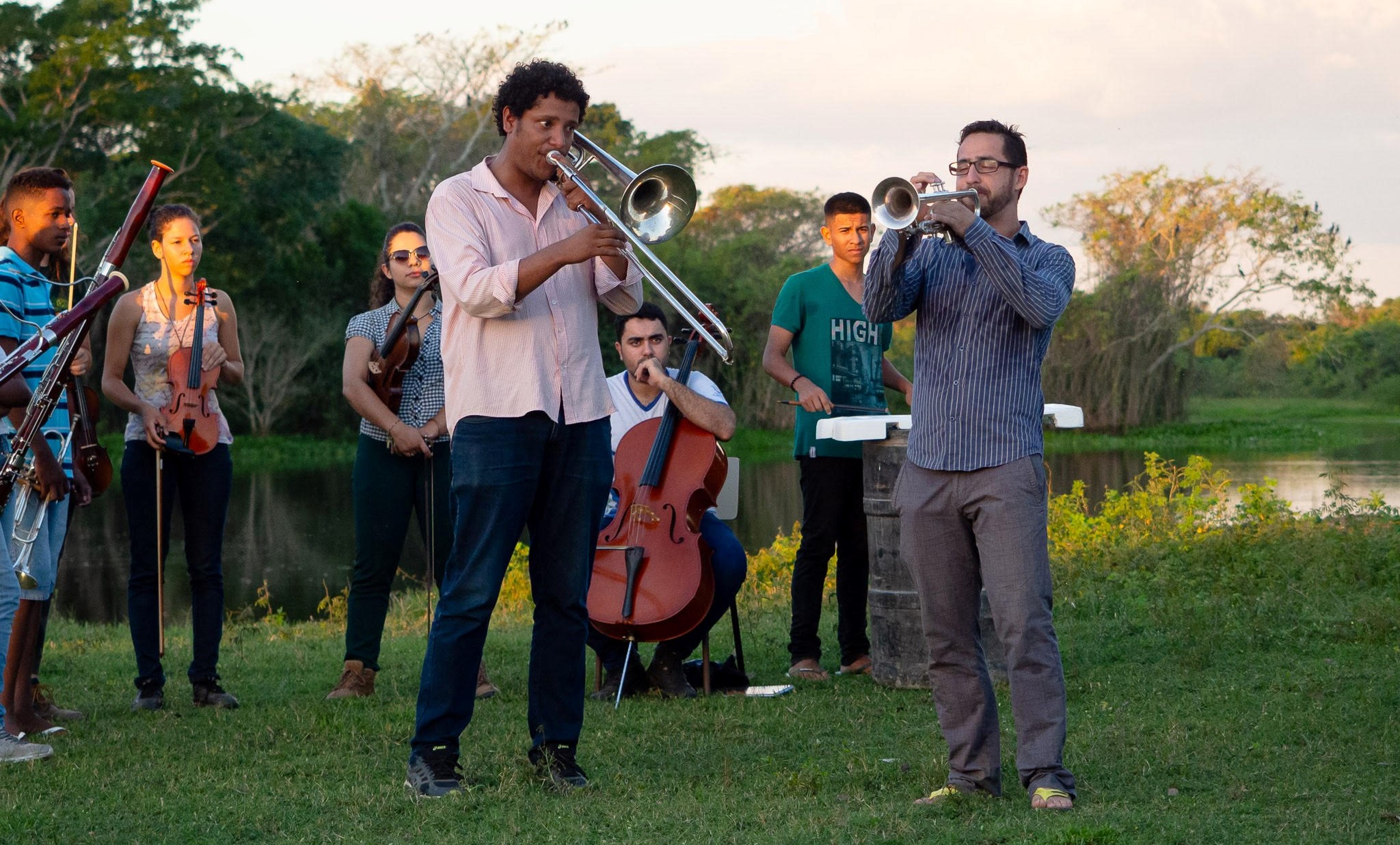 Alunos do Instituto Ciranda fazem imersão sonora no Pantanal