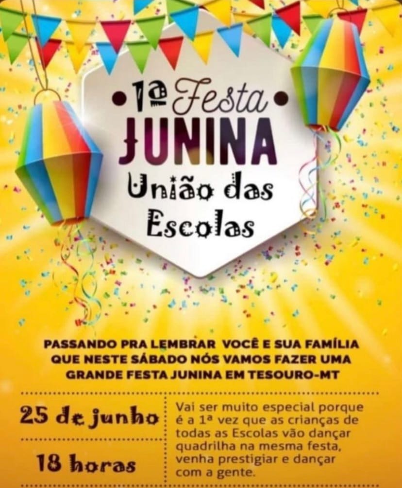 Festa Junina de Tesouro será neste sábado (25)